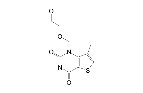 1-(2-HYDROXYETHOXYMETHYL)-7-METHYL-THIENO-[3,2-D]-PYRIMIDINE-2,4-DIONE