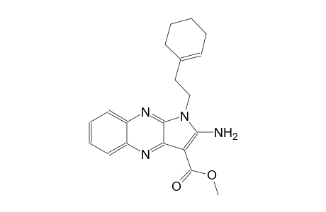 1H-pyrrolo[2,3-b]quinoxaline-3-carboxylic acid, 2-amino-1-[2-(1-cyclohexen-1-yl)ethyl]-, methyl ester