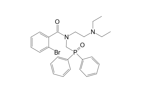 N-Diphenylphosphinylmethyl-N-(2-diethylamino)ethy-2-bromobenzamide