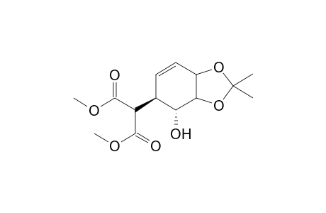 Dimethyl (3a'.alpha.,4'.beta.,5'.alpha.,7a'.alpha.)-2',2'-Dimethyl-4'-hydroxy-3a',4',5',7a'-tetrahydro-1',3'-benzodioxol-5'-yl)malonate