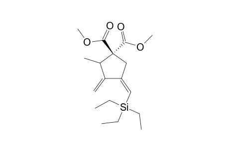 (Z)-1,1-DICARBOMETHOXY-2-METHYL-3-METHYLENE-4-(TRIETHYLSILYLMETHYLENE)-CYCLOPENTANE