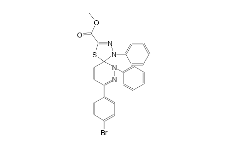 methyl 8-(4-bromophenyl)-1,6-diphenyl-4-thia-1,2,6,7-tetraazaspiro[4.5]deca-2,7,9-triene-3-carboxylate