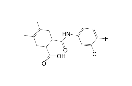 6-[(3-chloro-4-fluoroanilino)carbonyl]-3,4-dimethyl-3-cyclohexene-1-carboxylic acid