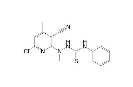 Pyridine, 6-chloro-3-cyano-4-methyl-2-[1-methyl-2-[(phenylamino)carbonothioyl]hydrazino]-