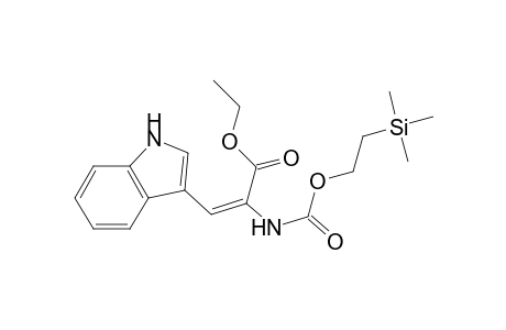 Ethyl .alpha.-[N-(((2-(trimethylsilyl)ethyl)oxy)carbonyl)amino]-.beta.-(indol-3-yl)propenoate