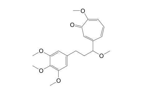 (RS)-6-[1'-Methoxy-3'-(3'',4'',5''-trimethoxyphenyl)propyl]-2-methoxycyclohepta-2,4,6-trienone