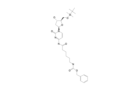 N-(4)-(6-BENZYLOXYCARBONALAMINOHEXANOYL)-5'-O-TERT.-BUTYLDIMETHYLSILYL-2'-DEOXYCYTIDINE