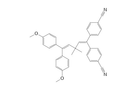 Benzonitrile, 4,4'-[5,5-bis(4-methoxyphenyl)-3,3-dimethyl-1,4-pentadienylidene]bis-