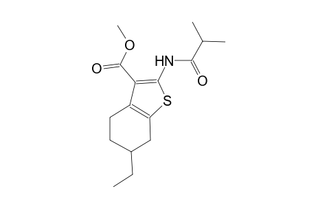methyl 6-ethyl-2-(isobutyrylamino)-4,5,6,7-tetrahydro-1-benzothiophene-3-carboxylate
