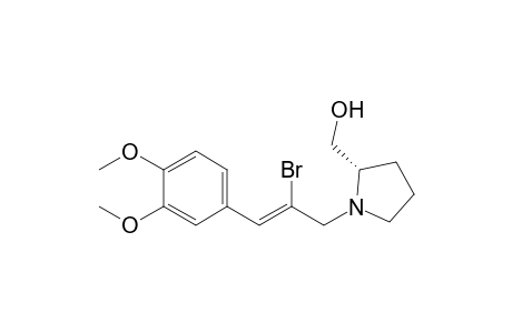 {(S)-1-[(Z)-2-Bromo-3-(3,4-dimethoxy-phenyl)-allyl]-pyrrolidin-2-yl}-methanol