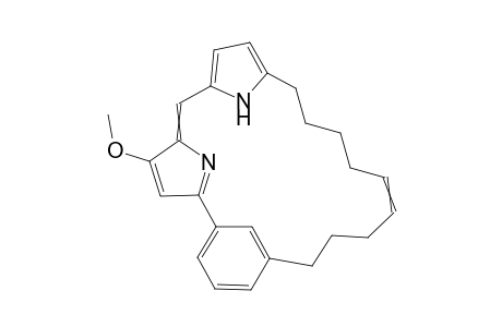 (2(1)E)-2(3)-methoxy-2(2)H,4(1)H-2(5,2),4(2,5)-dipyrrola-1(1,3)-benzenacyclotridecaphan-9-ene