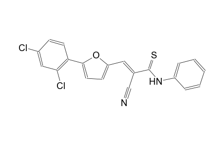(2E)-2-cyano-3-[5-(2,4-dichlorophenyl)-2-furyl]-N-phenyl-2-propenethioamide