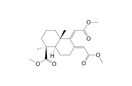 1-Naphthalenecarboxylic acid, decahydro-5,6-bis(2-methoxy-2-oxoethylidene)-1,4a-dimethyl-, methyl ester, [1S-(1.alpha.,4a.alpha.,8a.beta.)]-