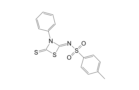 (NZ)-4-methyl-N-(3-phenyl-4-sulfanylidene-1,3-thiazetidin-2-ylidene)benzenesulfonamide