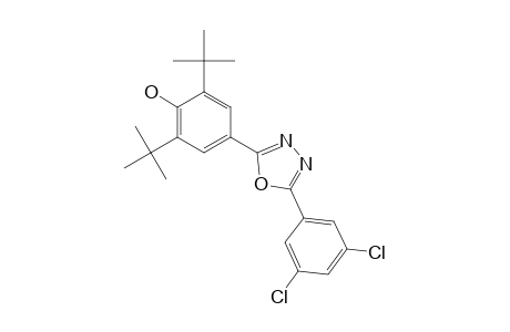 2,6-DI-TERT.-BUTYL-4-[5-(3,5-DICHLOROPHENYL)-1,3,4-OXADIAZOL-2-YL]-PHENOL