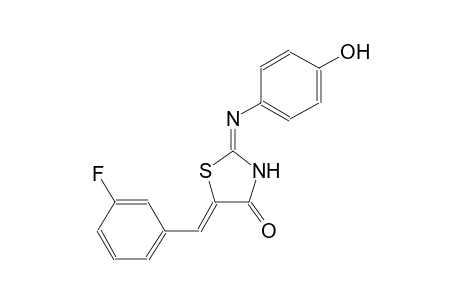 (2E,5Z)-5-(3-fluorobenzylidene)-2-[(4-hydroxyphenyl)imino]-1,3-thiazolidin-4-one