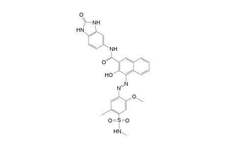 2-Methoxy-n'-5-dimethylsulfanilamide -> 2-hydroxynaphthoic arylide-n-(2-oxo-5-benzimidazoline)