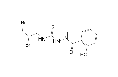 N-(2,3-dibromopropyl)-2-(2-hydroxybenzoyl)hydrazinecarbothioamide