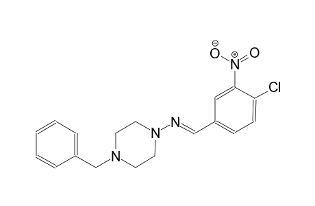 4-benzyl-N-[(E)-(4-chloro-3-nitrophenyl)methylidene]-1-piperazinamine