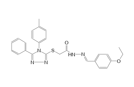 acetic acid, [[4-(4-methylphenyl)-5-phenyl-4H-1,2,4-triazol-3-yl]thio]-, 2-[(E)-(4-ethoxyphenyl)methylidene]hydrazide