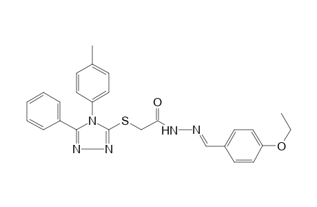 acetic acid, [[4-(4-methylphenyl)-5-phenyl-4H-1,2,4-triazol-3-yl]thio]-, 2-[(E)-(4-ethoxyphenyl)methylidene]hydrazide