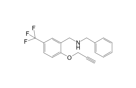 N-benzyl-1-(2-(prop-2-yn-1-yloxy)-5-(trifluoromethyl)phenyl)methanamine