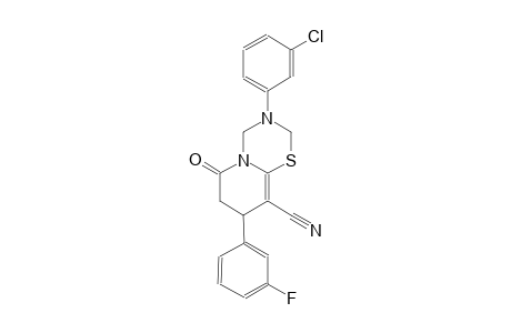 2H,6H-pyrido[2,1-b][1,3,5]thiadiazine-9-carbonitrile, 3-(3-chlorophenyl)-8-(3-fluorophenyl)-3,4,7,8-tetrahydro-6-oxo-