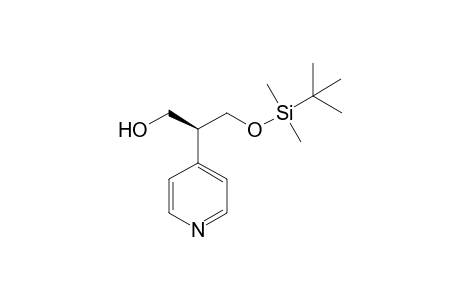 (S)-2-(4-Pyridyl)-1-hydroxy-3-tert-butyldimethylsiloxypropane