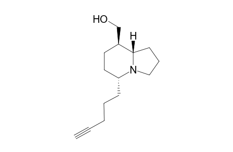 (5R(*),8R(*),8aS(*))-8-(Hydroxymethyl)-5-(4-pentynyl)octa-hydroindolizine