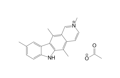2,9-Dimethylellipticinium acetate