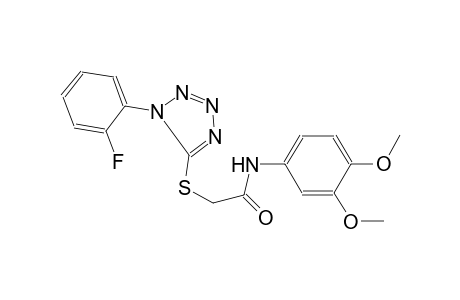 N-(3,4-dimethoxyphenyl)-2-[1-(2-fluorophenyl)tetrazol-5-yl]sulfanyl-acetamide