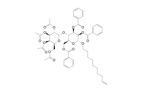 DEC-9-ENYL-2,3,6-TRI-O-BENZOYL-4-O-(2,3,4,6-TETRA-O-ACETYL-alpha-D-GALAKTOPYRANOSYL)-alpha-D-MANNOPYRANOSE