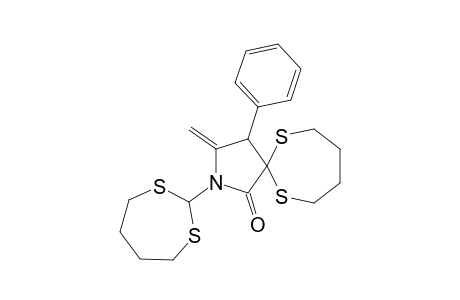 2-Aza-2-(1,3-dithiepan-2-yl)-3-methylene-4-phenyl-6,11-dithiaspiro[4.6]undecan-1-one