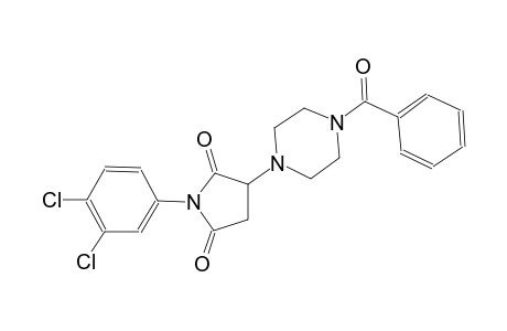 3-(4-benzoyl-1-piperazinyl)-1-(3,4-dichlorophenyl)-2,5-pyrrolidinedione