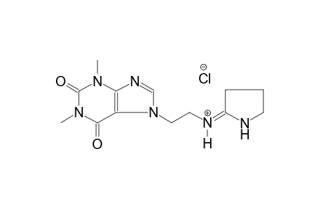 1H-purine-7-ethanaminium, 2,3,6,7-tetrahydro-1,3-dimethyl-2,6-dioxo-N-[(2E)-pyrrolidinylidene]-, chloride