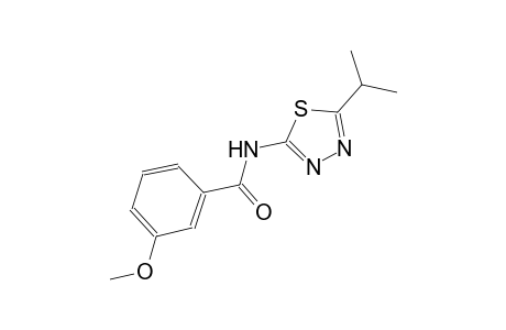N-(5-isopropyl-1,3,4-thiadiazol-2-yl)-3-methoxybenzamide