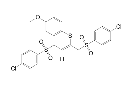 (Z)-p-{{3-[(p-chlorophenyl)sulfonyl]-1-{[(p-chlorophenyl)sulfonyl]methyl}propenyl}thio}anisole