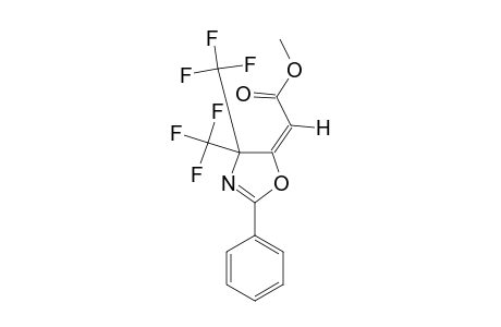 (E)-[2-PHENYL-4,4-BIS-(TRIFLUOROMETHYL)-2-OXAZOLIN-5-YLIDENE]-ACETIC-ACID-METHYLESTER