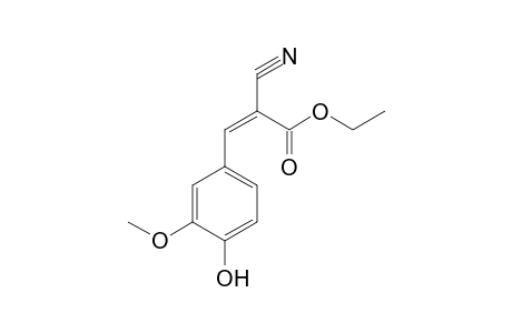Ethyl 2-cyano-3-(4-hydroxy-3-methoxyphenyl)prop-2-enoate