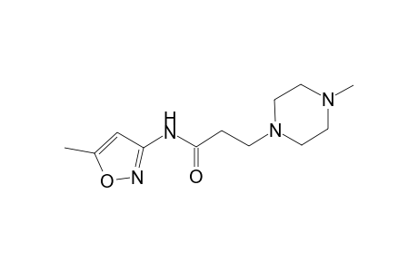 N-(5-methyl-3-isoxazolyl)-3-(4-methyl-1-piperazinyl)propanamide
