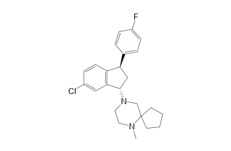 9-[(1S,3R)-6-chloro-3-(4-fluorophenyl)-2,3-dihydro-1H-inden-1-yl]-6-methyl-6,9-diazaspiro[4.5]decane
