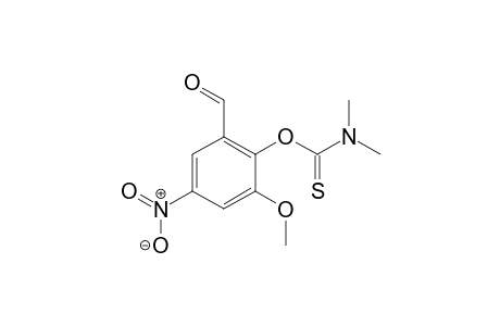 Carbamothioic acid, dimethyl-, O-(2-formyl-6-methoxy-4-nitrophenyl) ester