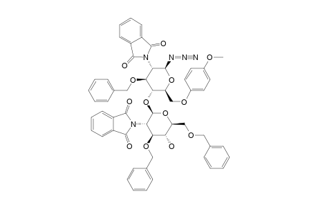#11;3,6-DI-O-BENZYL-2-DEOXY-2-PHTHALIMIDO-BETA-D-GLUCOPYRANOSYL-(1->4)-3-O-BENZYL-2-DEOXY-6-O-(PARA-METHOXYPHENYL)-2-PHTHALIMIDO-BETA-D-GLUCOPYRANOSYL-AZIDE
