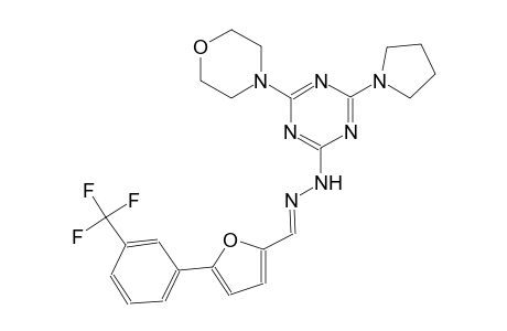 5-[3-(trifluoromethyl)phenyl]-2-furaldehyde [4-(4-morpholinyl)-6-(1-pyrrolidinyl)-1,3,5-triazin-2-yl]hydrazone