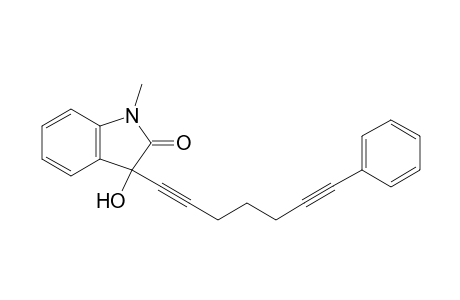 3-Hydroxy-1-methyl-3-(7-phenylhepta-1,6-diynyl)indolin-2-one