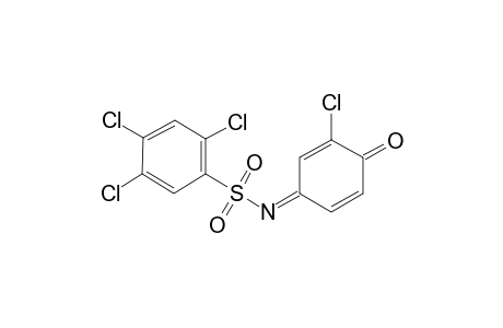 2,4,5-Trichloro-N-(3-chloro-4-oxo-cyclohexa-2,5-dienylidene)-benzenesulfonamide