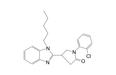 2-pyrrolidinone, 1-(2-chlorophenyl)-4-(1-pentyl-1H-benzimidazol-2-yl)-