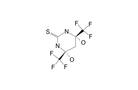 TRANS-4,6-BIS-(HYDROXY)-4,6-BIS-(TRIFLUOROMETHYL)-HEXAHYDRO-PYRIMIDIN-2-THIONE;MINOR-ISOMER