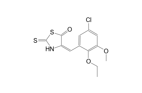 (4E)-4-(5-chloro-2-ethoxy-3-methoxybenzylidene)-2-thioxo-1,3-thiazolidin-5-one
