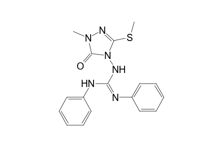 Guanidine, N-[1,5-dihydro-1-methyl-3-(methylthio)-5-oxo-4H-1,2,4-triazol-4-yl]-N',N''-diphenyl-